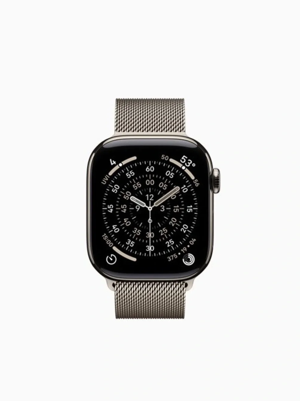 Apple Watch Stainless Steel with Silver Milanese Loop